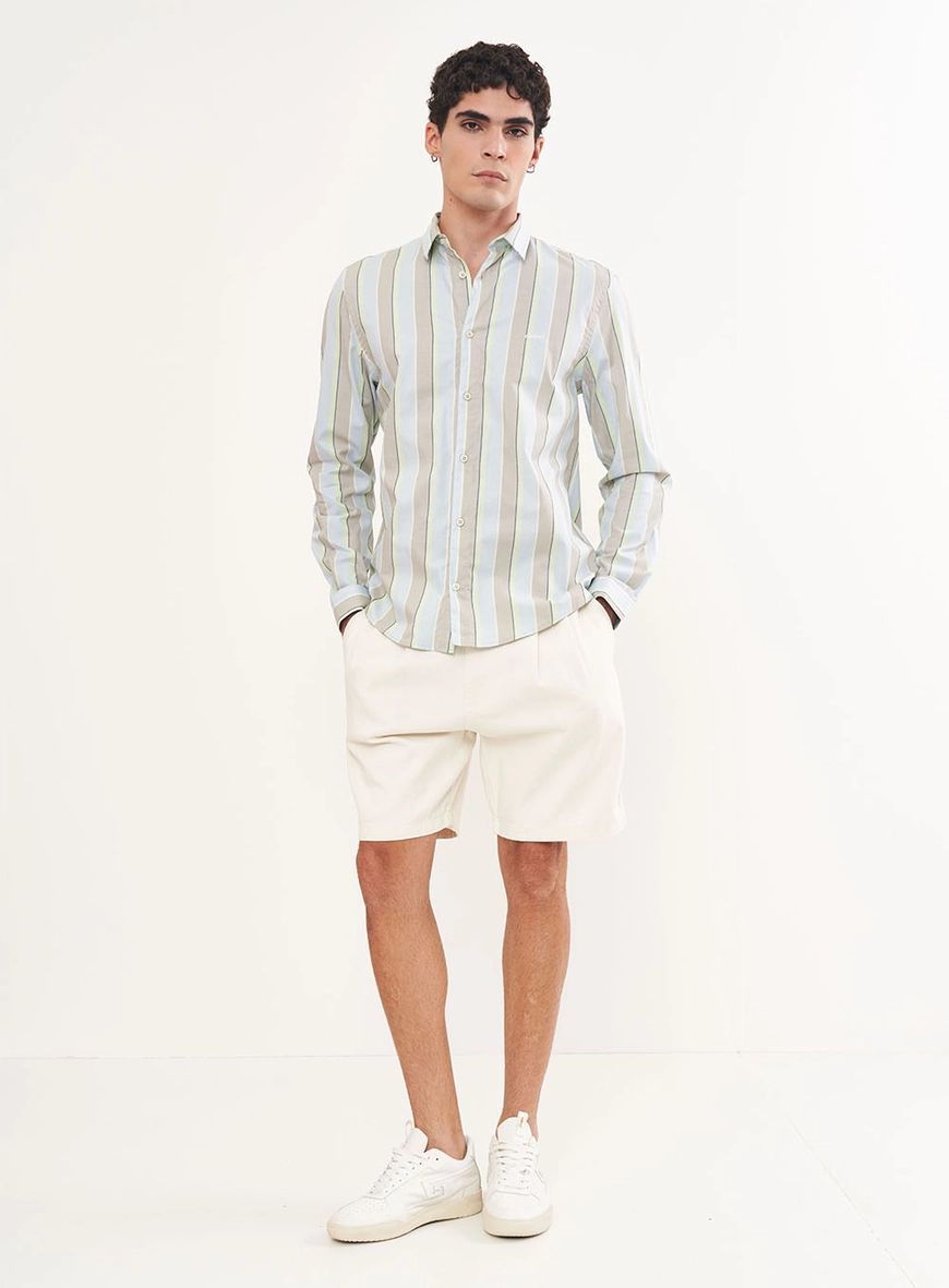 Bermuda Masculina Em Sarja - Bona