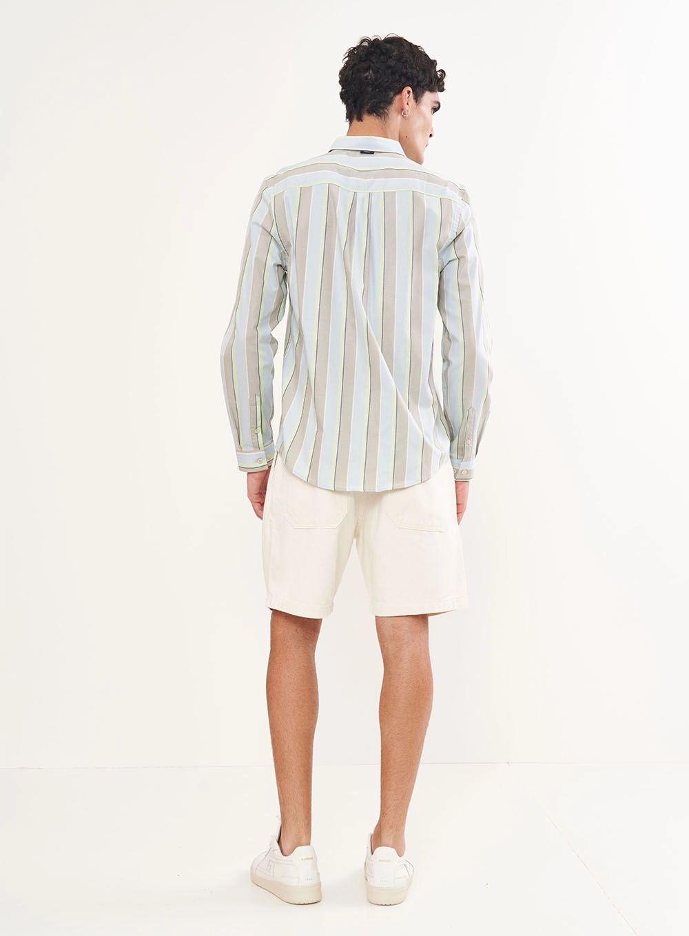 Bermuda Masculina Em Sarja - Bona Off Shell