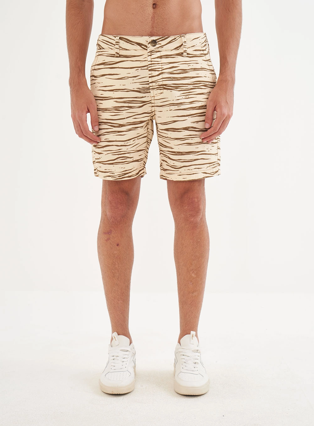 Bermuda Masculina Sarja Estampada Davi Estampados