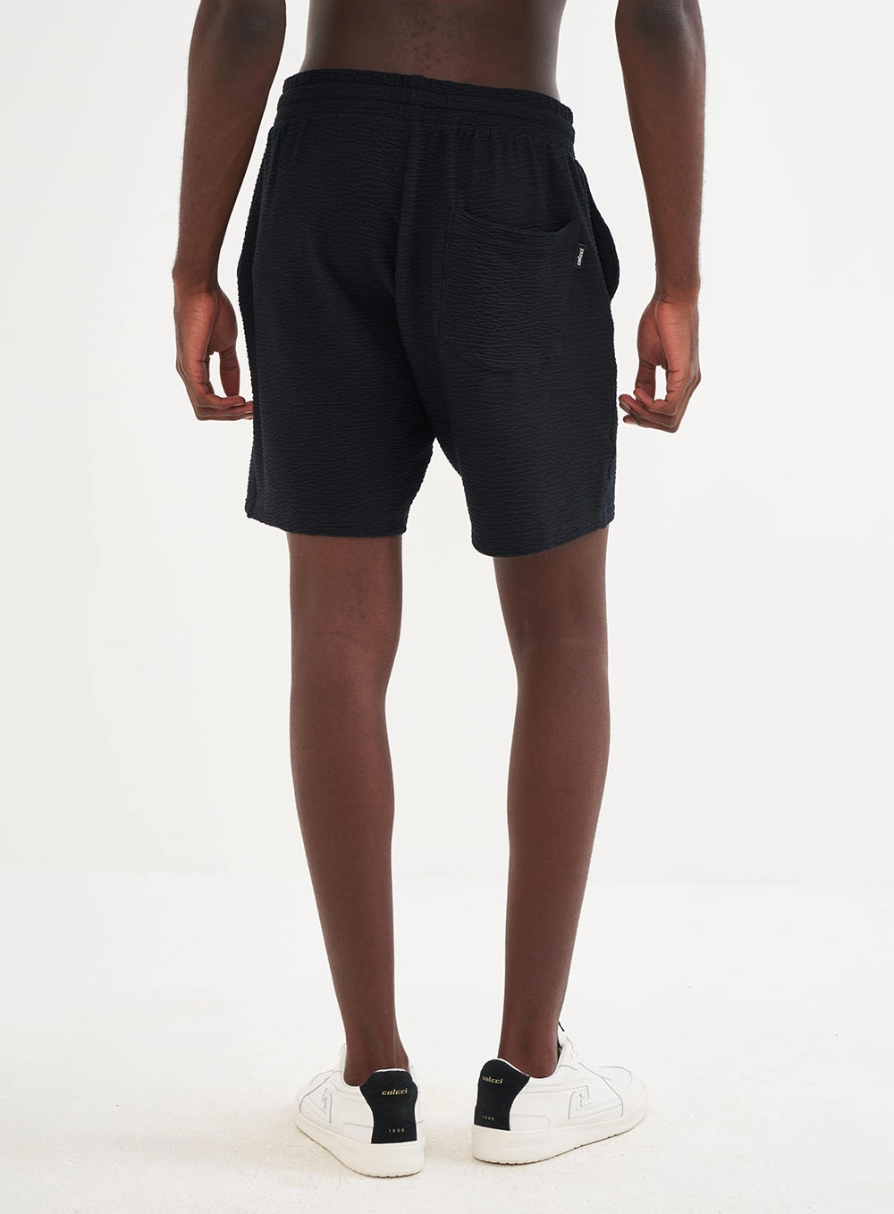 Bermuda Masculina Texturizada Preto