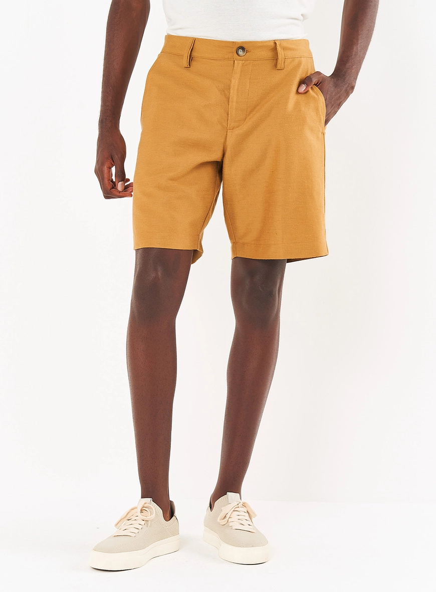 Bermuda Masculina Alfaiataria Em Linho