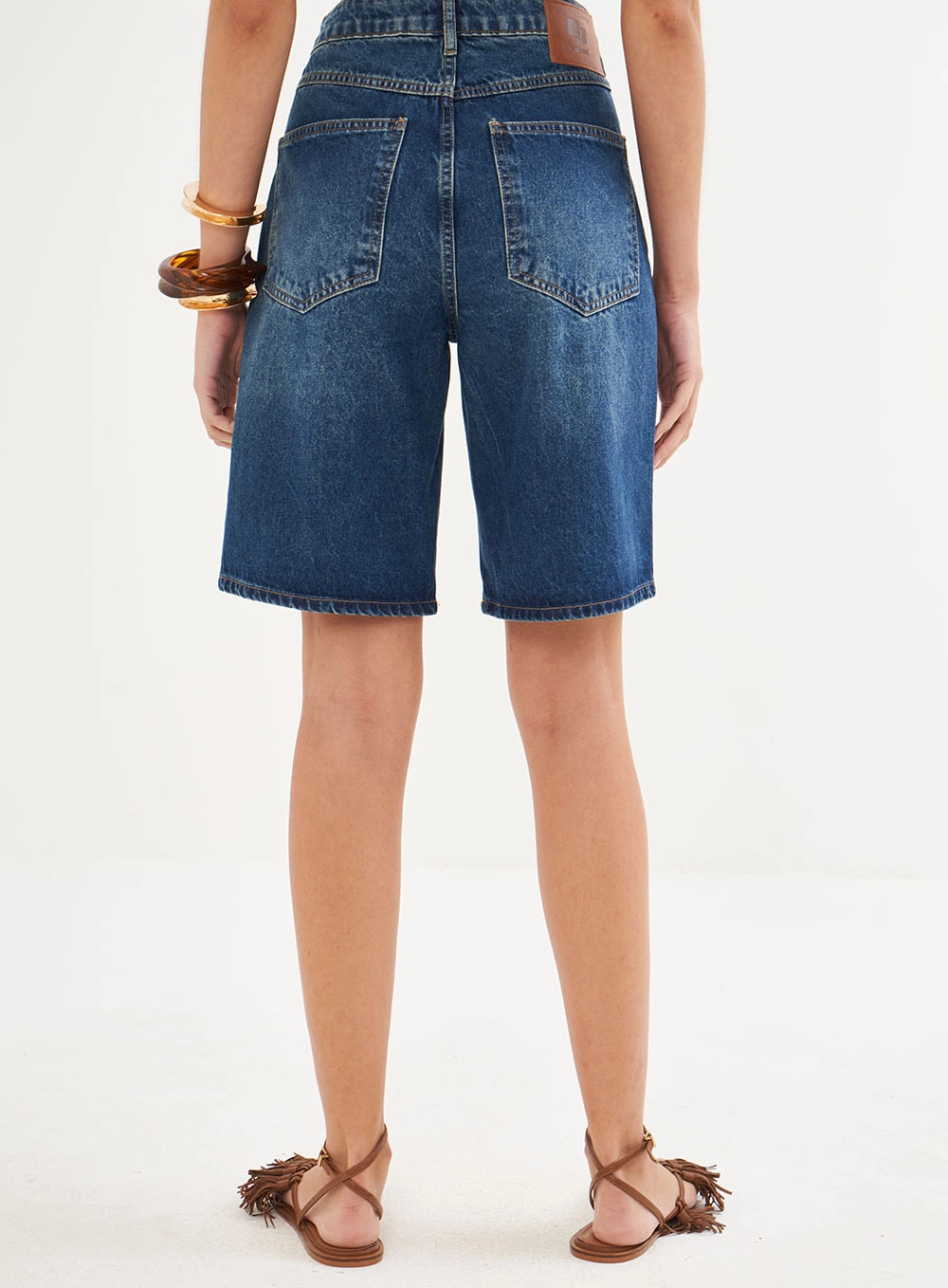 Bermuda Jeans Feminina Joana Índigo