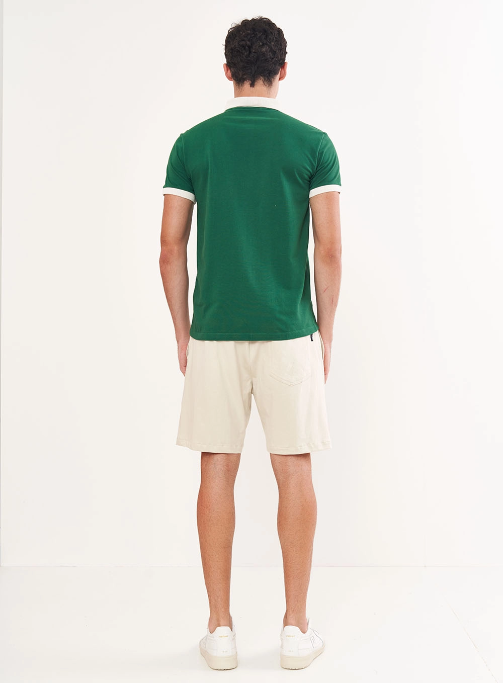 Polo Masculina Comfort Manga Curta Verde
