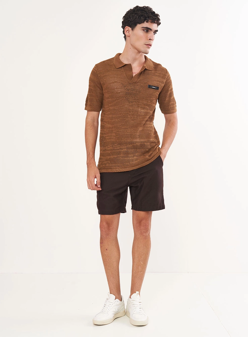 Polo Masculina Jacquard Comfort