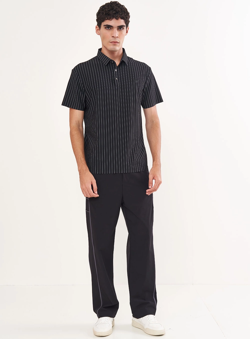 Polo Estampa Em Listras - Colcci Tech