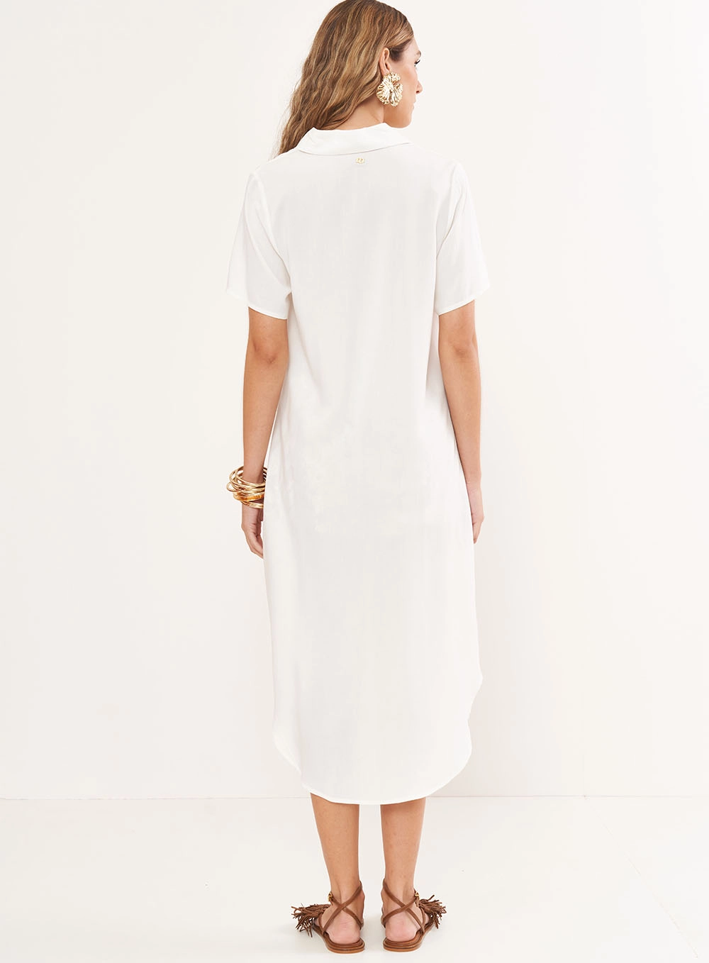 Camisa Feminina Max Alongada - Riviera Off Shell