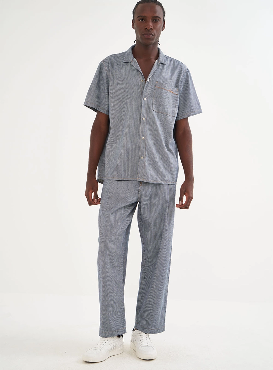 Camisa Masculina Alfaitaria Listrada - Box