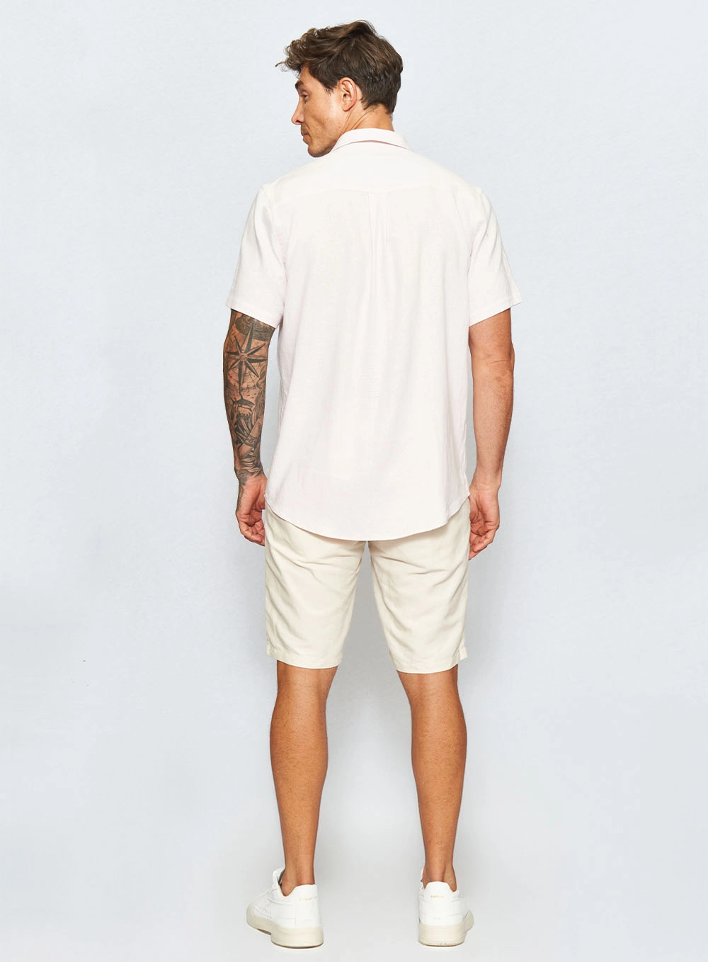 Camisa Linho Relax Rosa