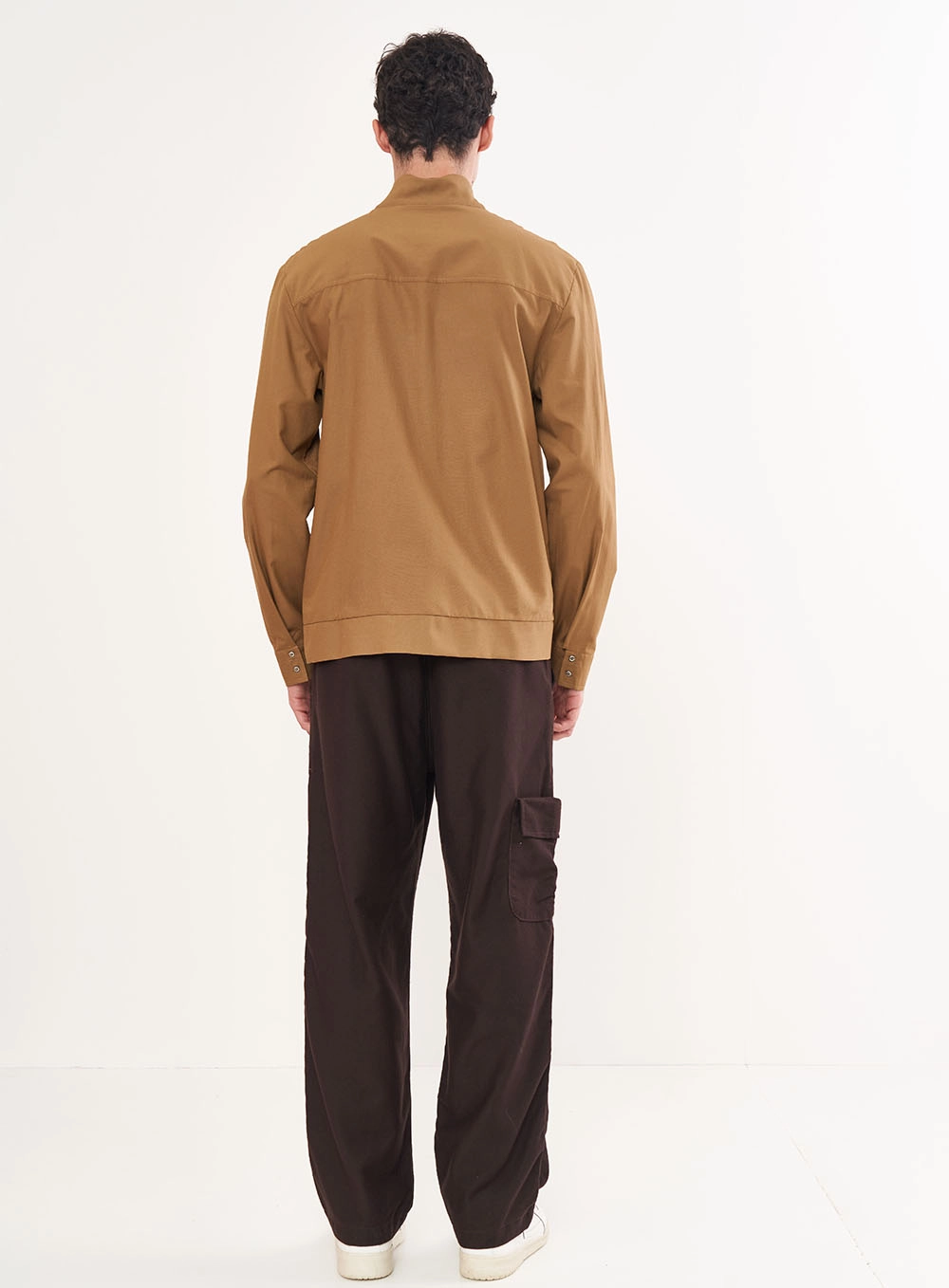 Jaqueta Masculina Gola Alta - Athletic Marrom