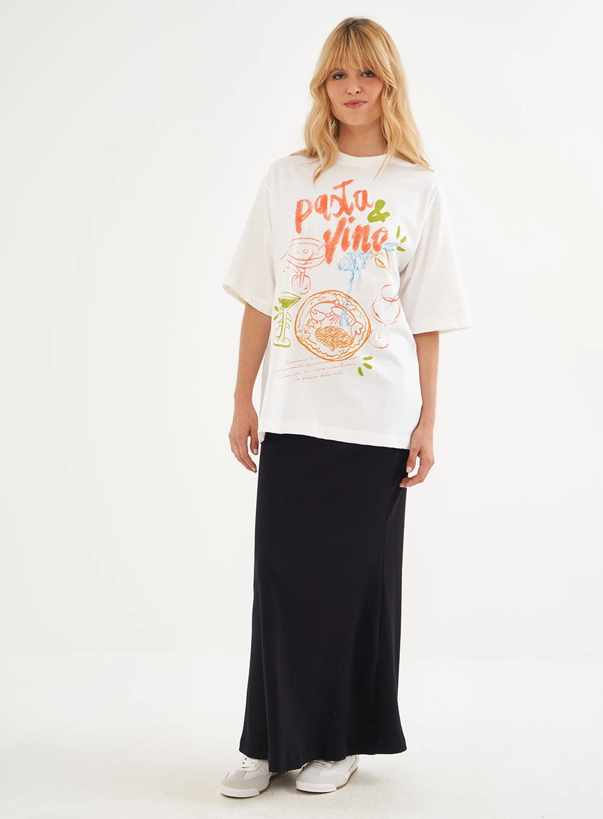 Camiseta Feminina Estampada Over
