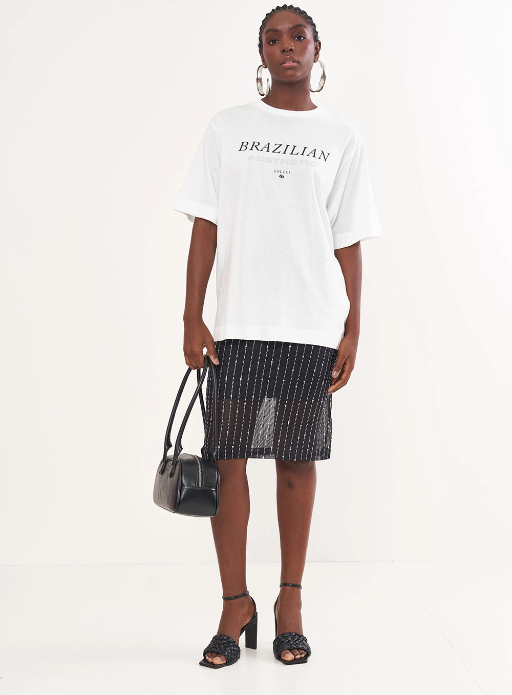 Camiseta Feminina Com Estampa - Loose Off Shell