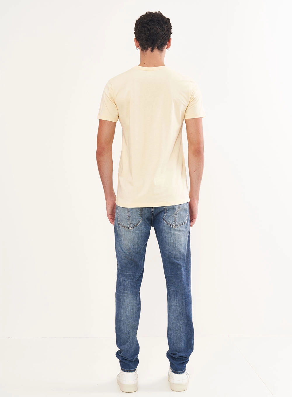 Camiseta Masculina Comfort Manga Curta Bege