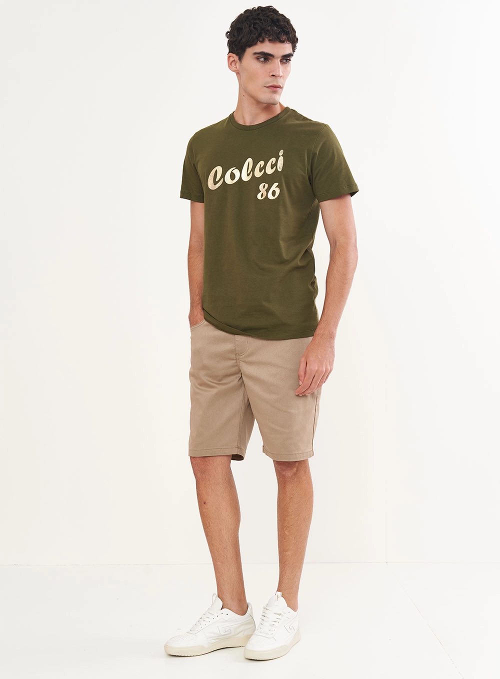 Camiseta Com Estampa Frontal E Manga Curta Verde
