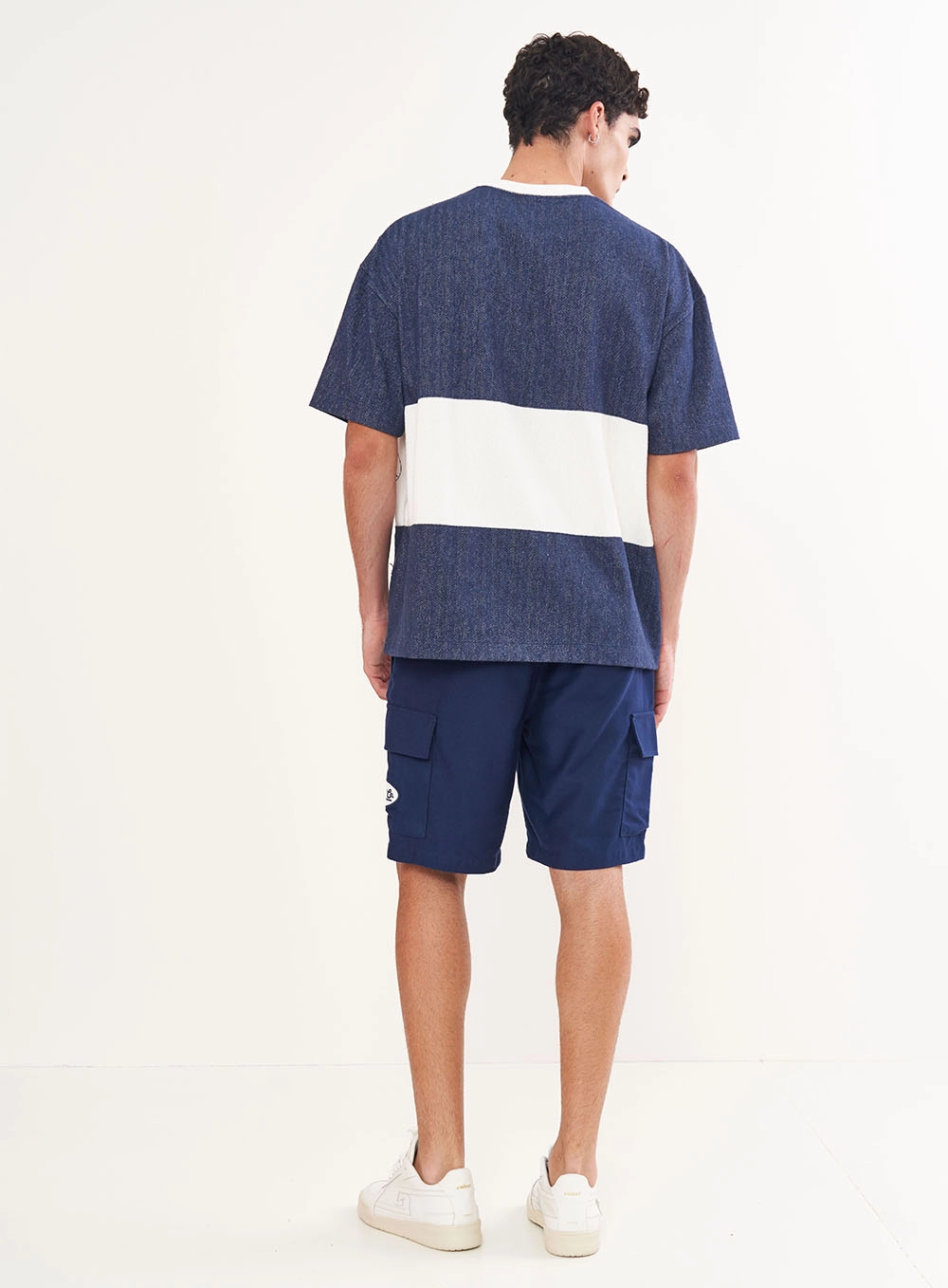 Camiseta Masculina Com Max Listra Azul