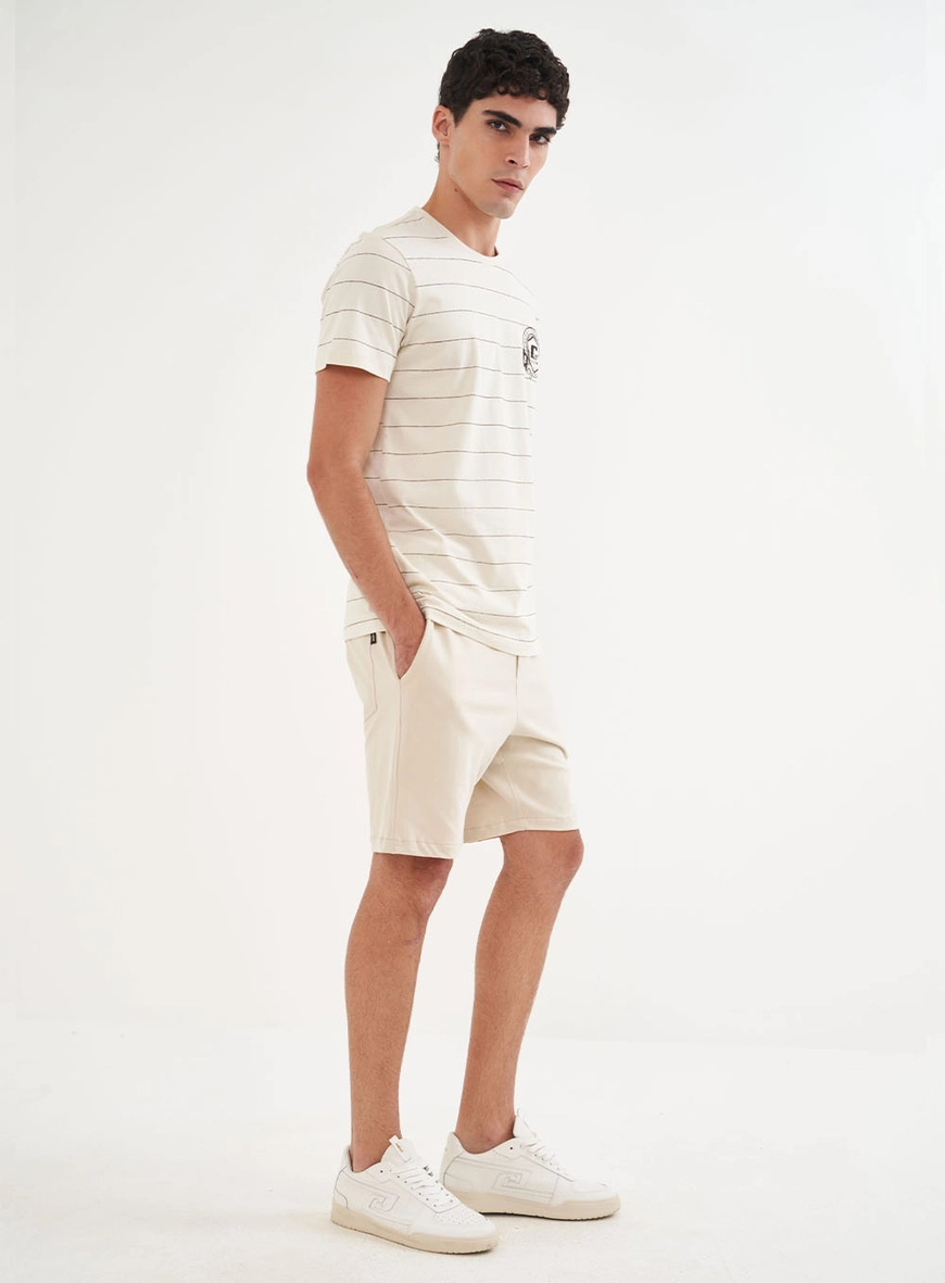 Camiseta Masculina Comfort Com Listras