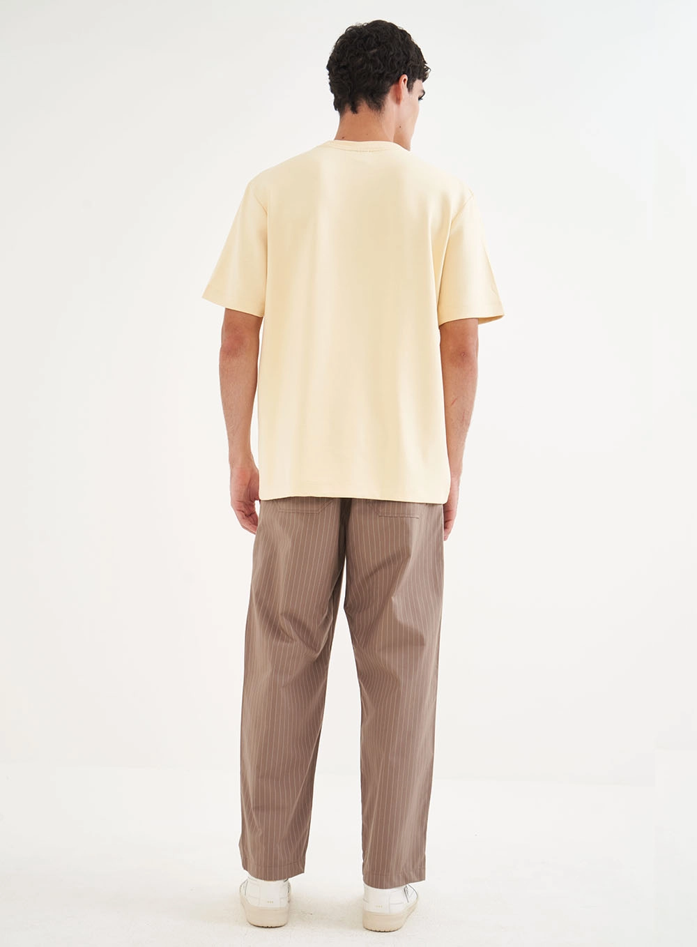 Camiseta Masculina Oversized Minimal Bege