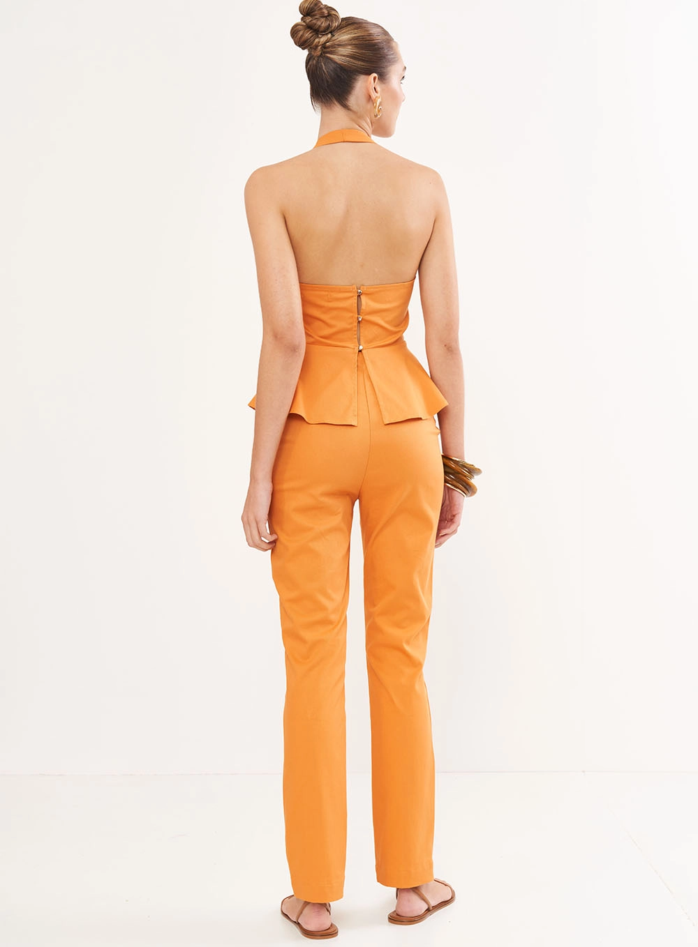 Blusa Frente Única Estruturada - Riviera Laranja