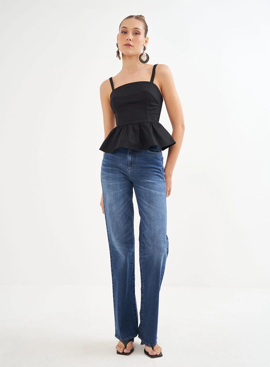 Blusa Com Barra Evasê
