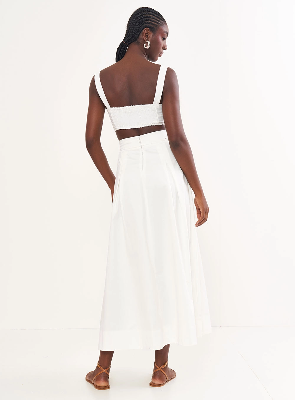 Blusa Slim Com Alças Em Linho Off Shell