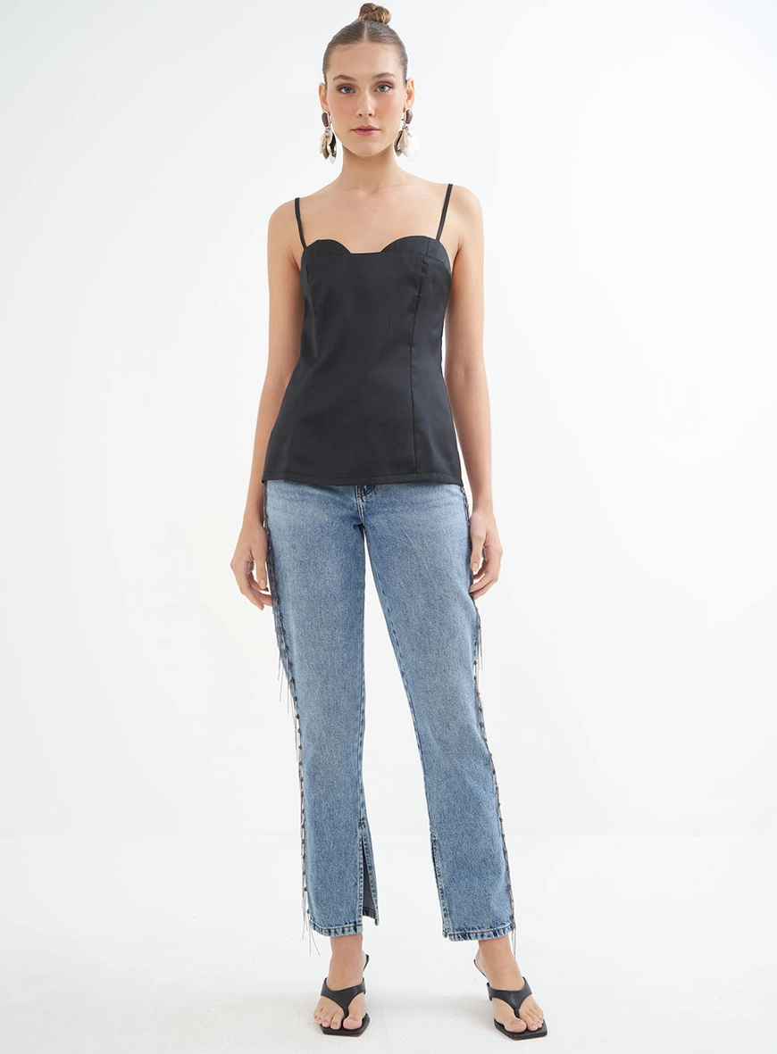 Blusa Reta Estruturada