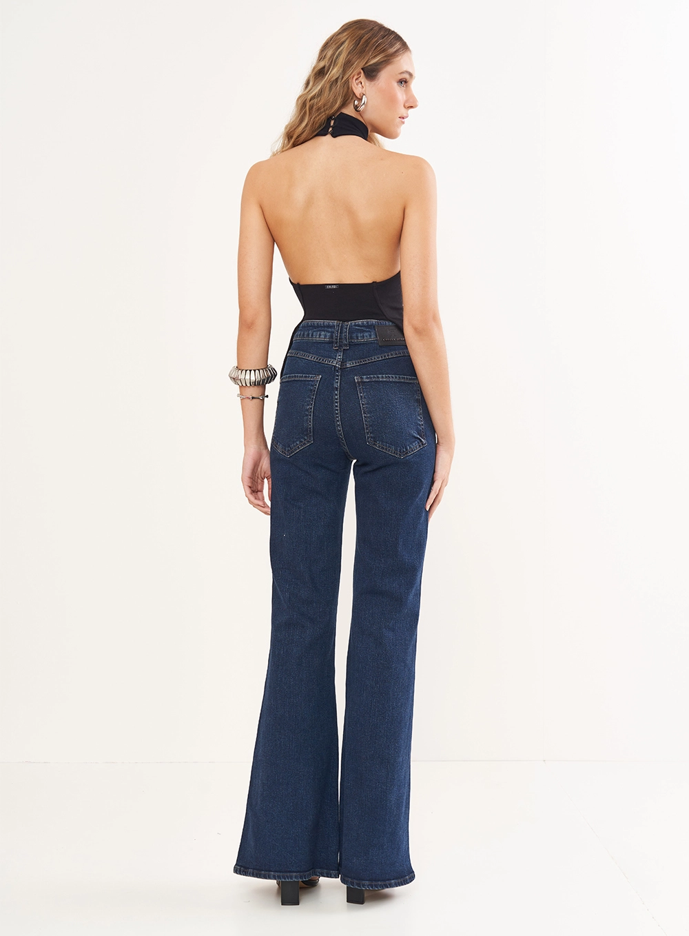 Blusa Frente Única Justa Preto