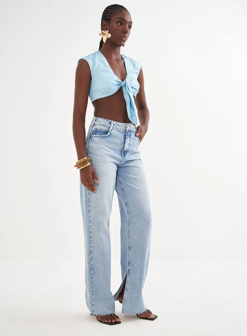Blusa Comfort Slim Azul