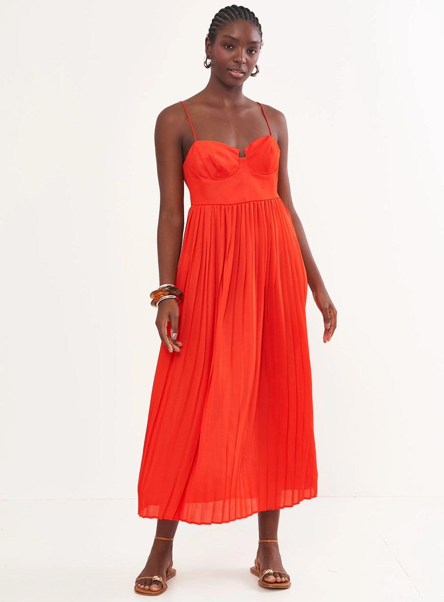 Vestido Midi Drapeado