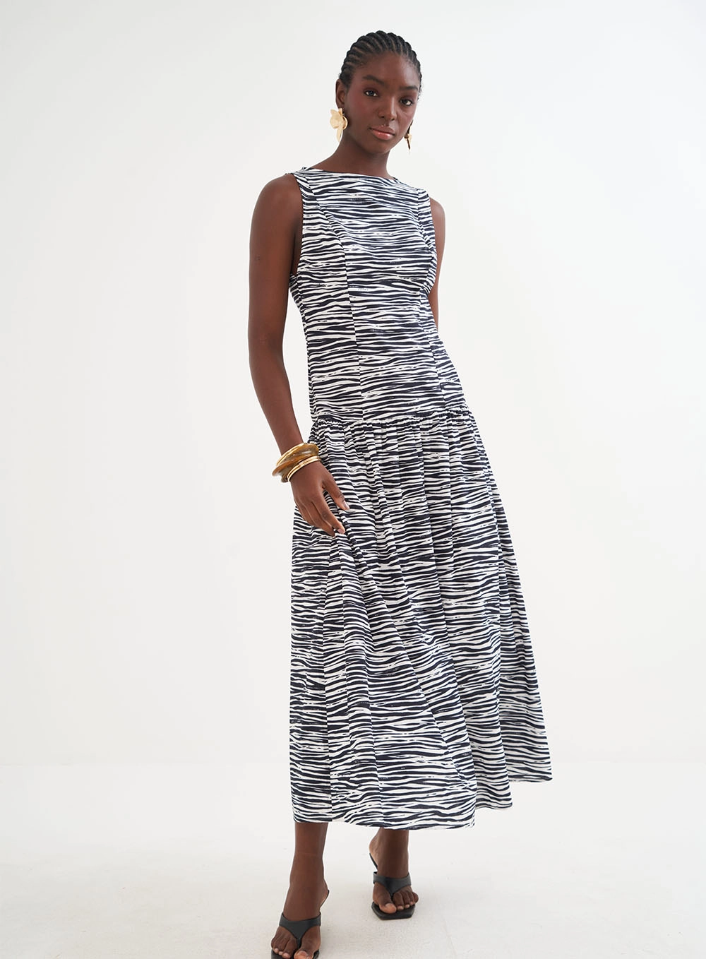 Vestido Midi Estampado – Riviera Estampados