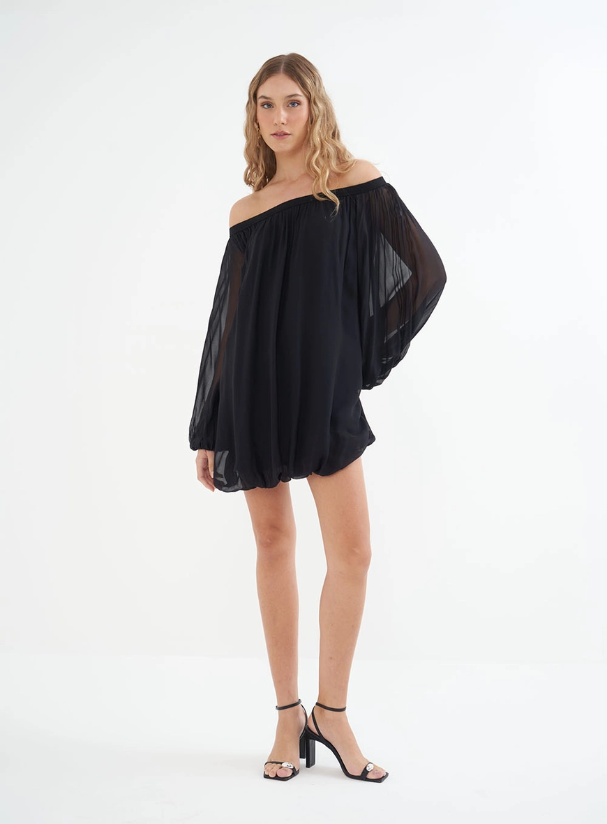 Vestido Balonê Ombro A Ombro