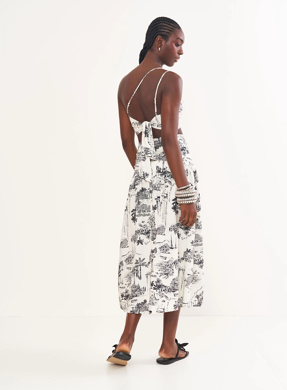 Top Estampado Justo Uma Alça - Riviera Estampados