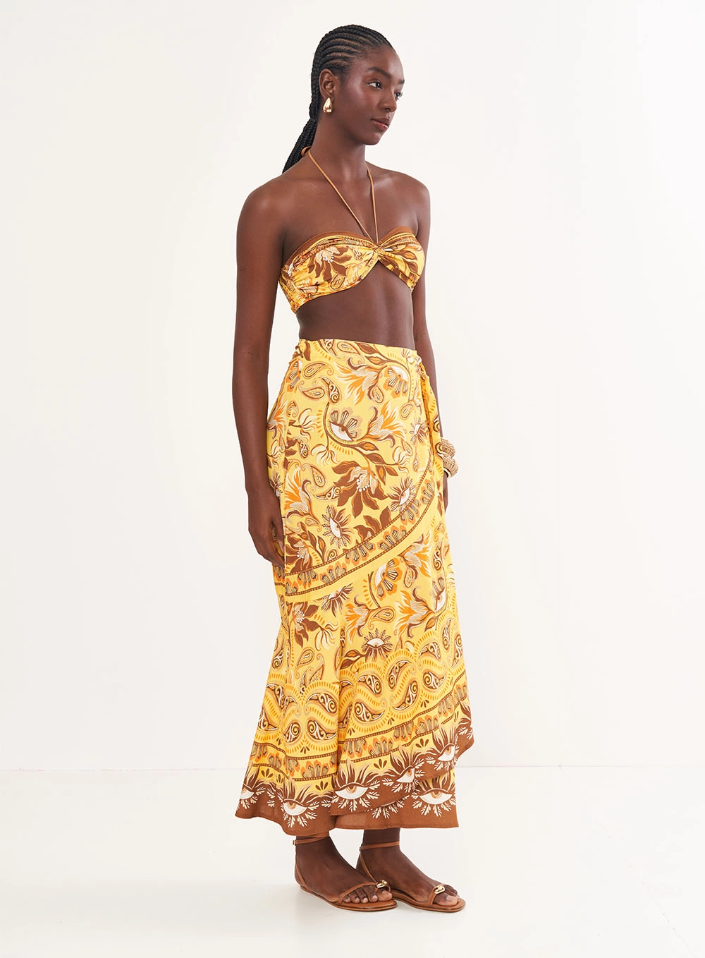 Top Estampado Com Amarração Estampados