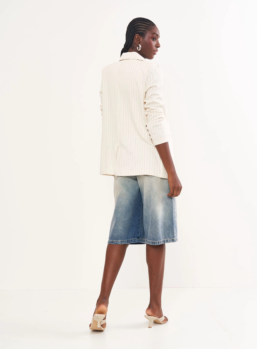 Blazer Listrado Alfaiataria – Riviera Estampados
