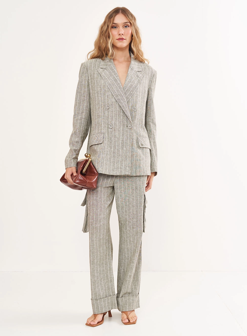 Blazer Linho Listrado - Riviera Estampados