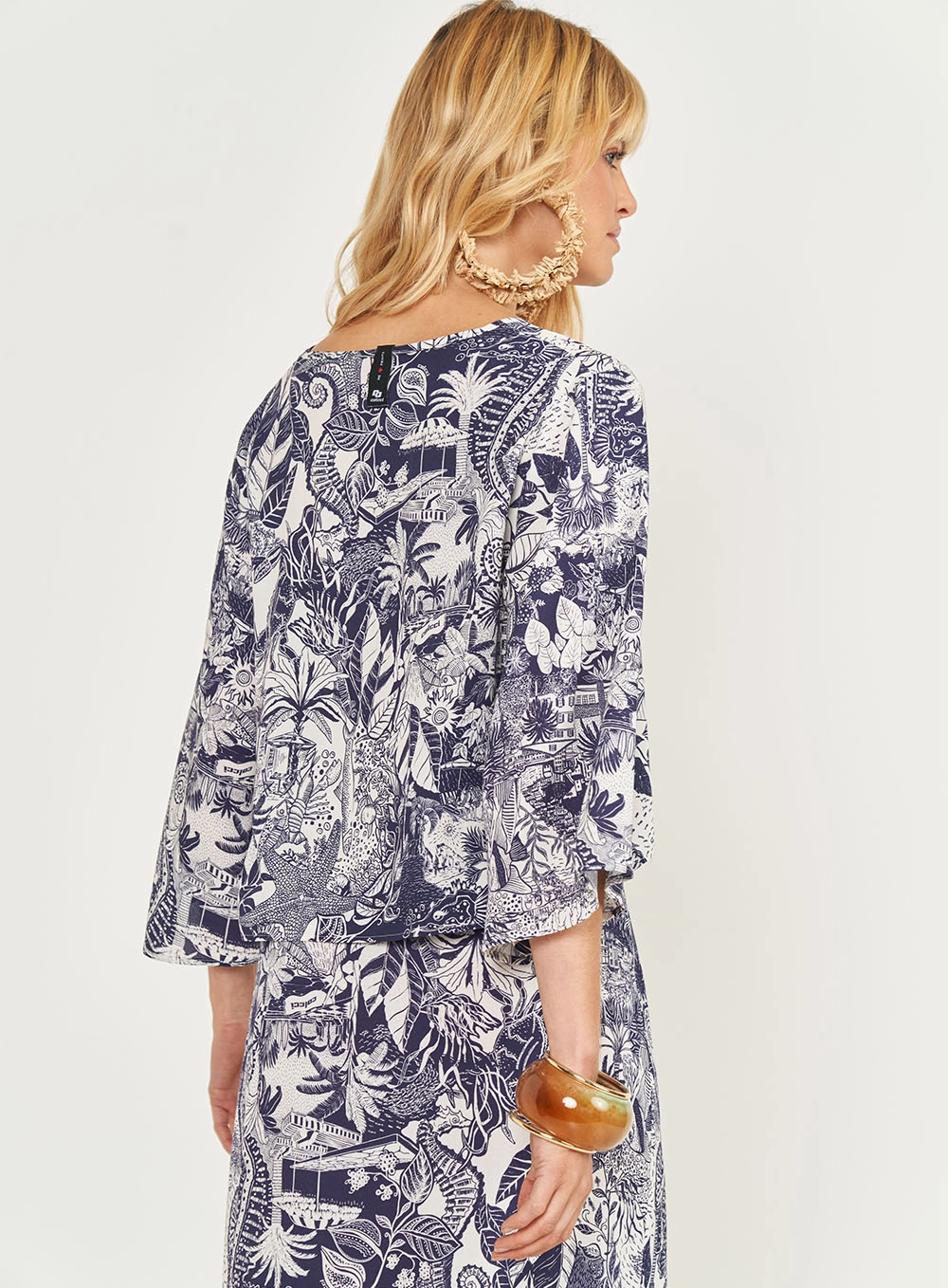 Blusa Loose Feminina Estampada Estampados