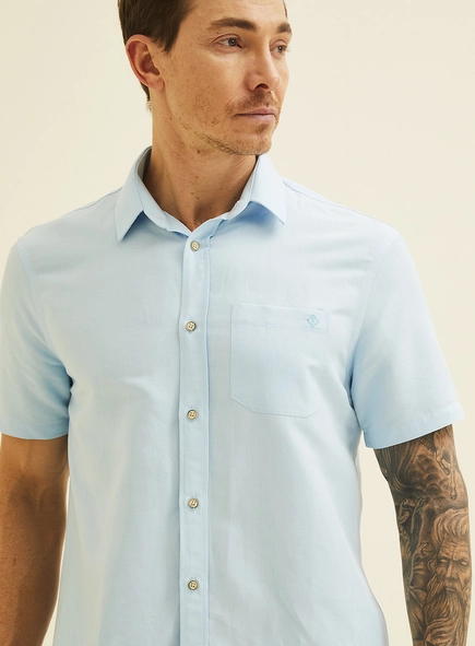 Camisa Relax Masculina Com Linho
