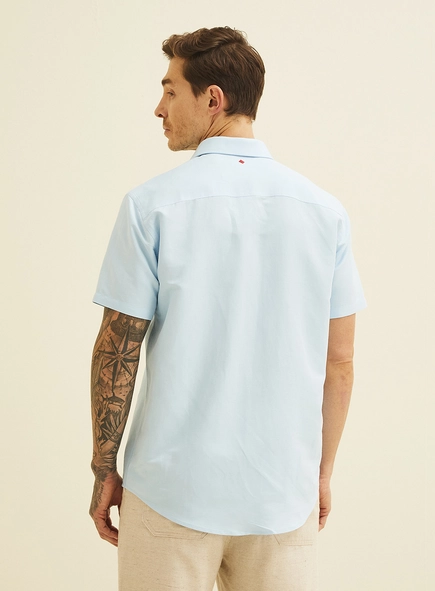 Camisa Relax Masculina Com Linho