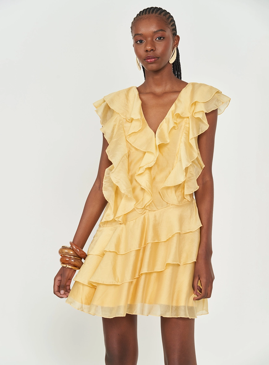 Vestido Comfort Com Babados