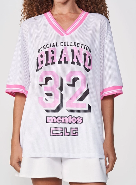 Camiseta Feminina Super Oversized Decote V