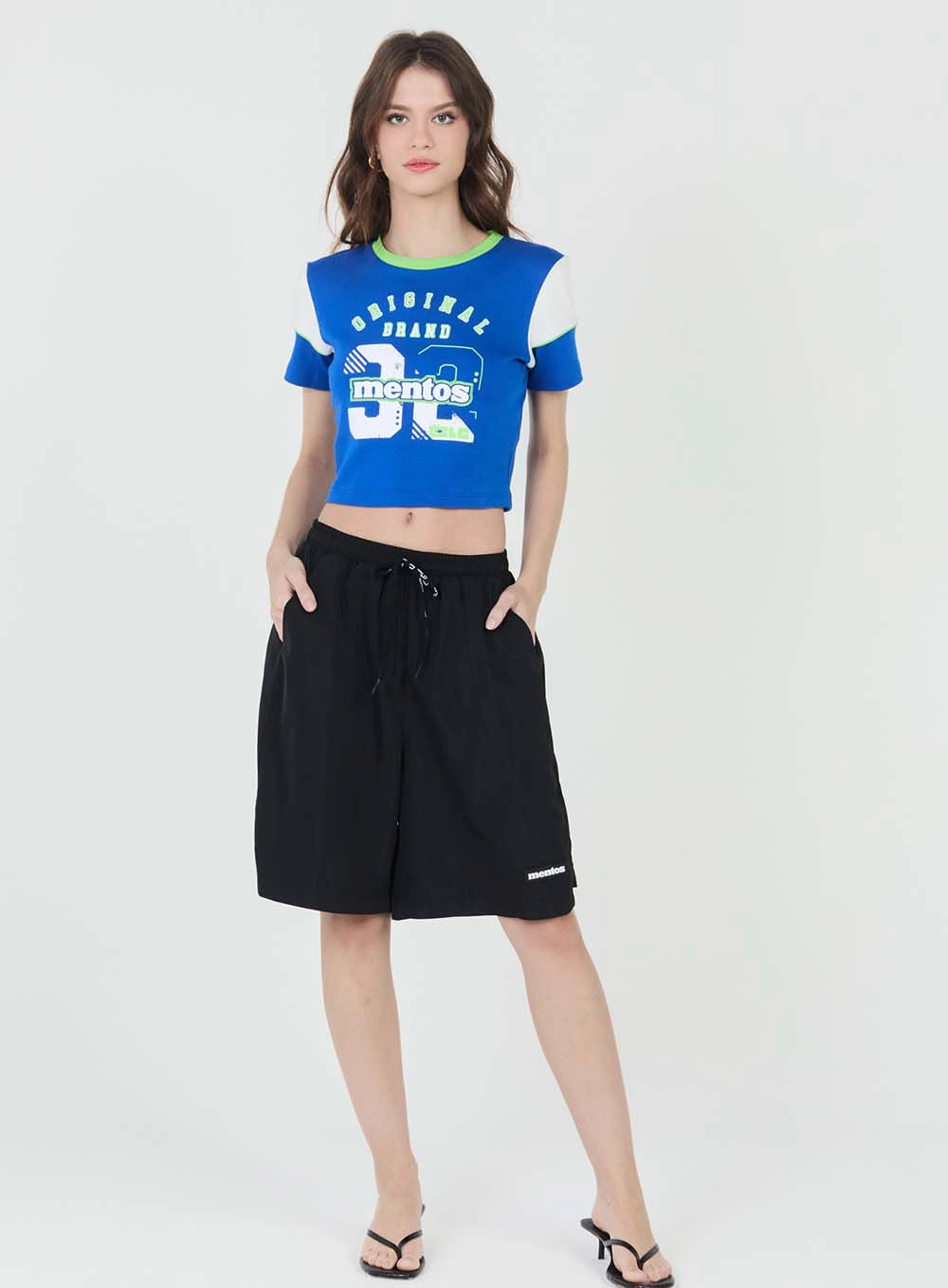 Camiseta Baby Look Com Contraste Off 2