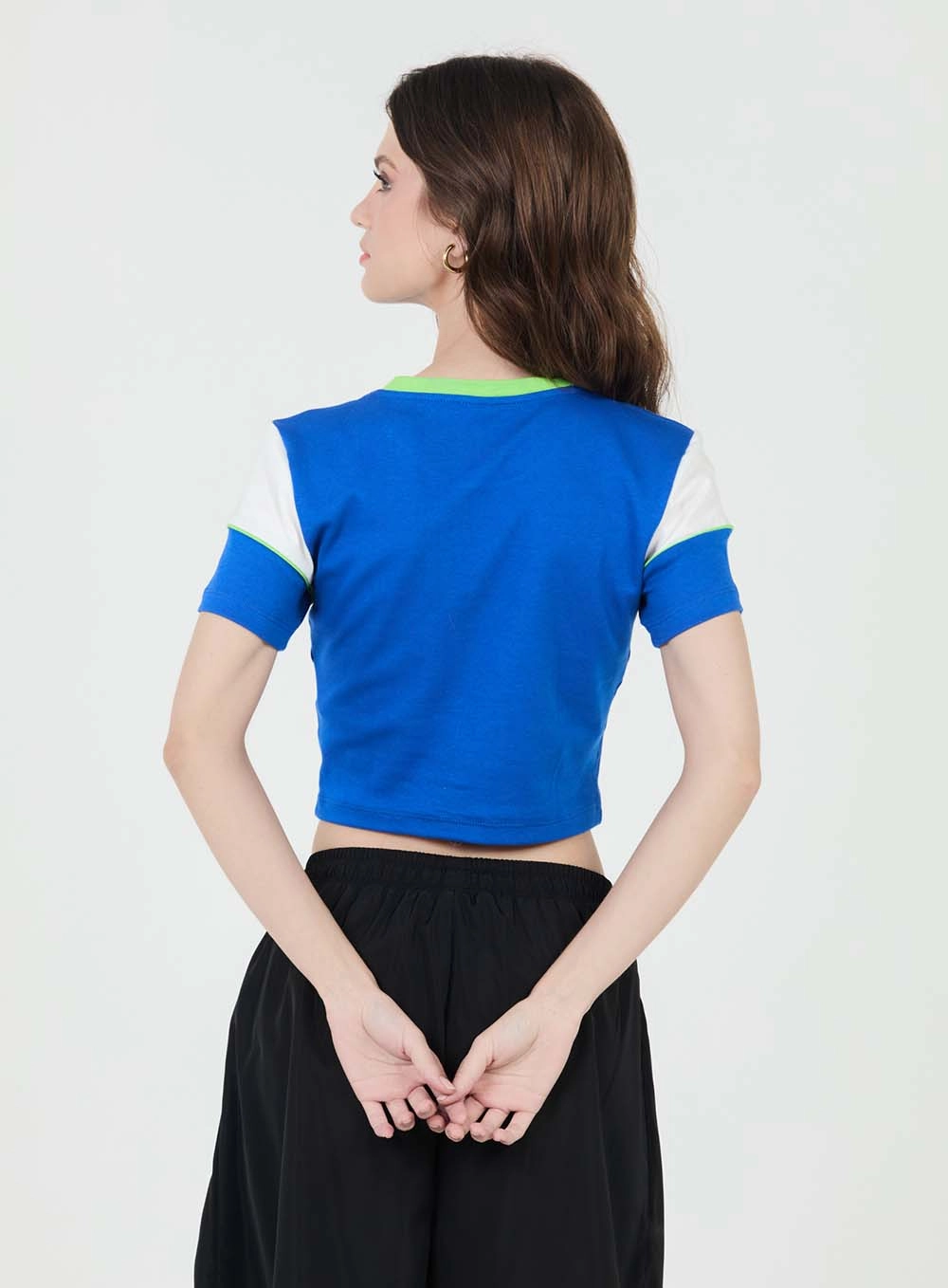 Camiseta Baby Look Com Contraste Off 3