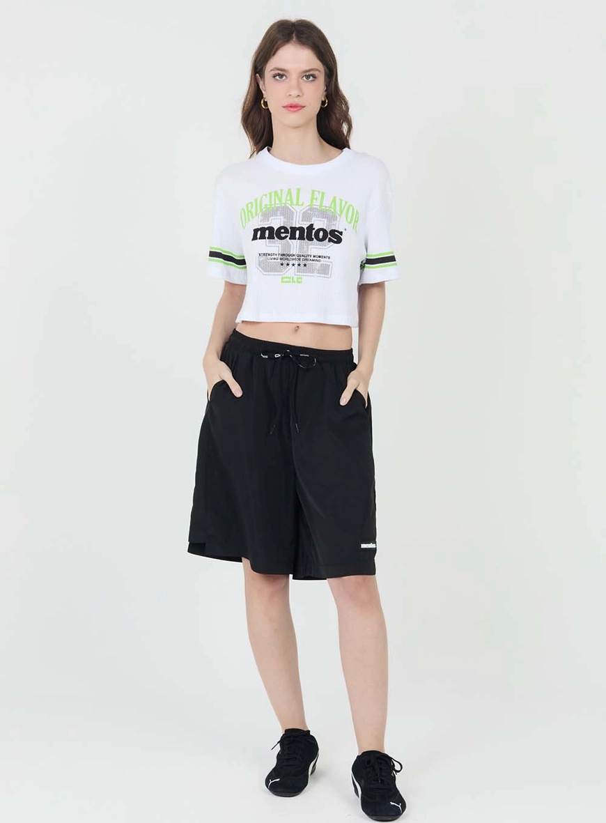 Camiseta Box Canelada Estampada Branco 2