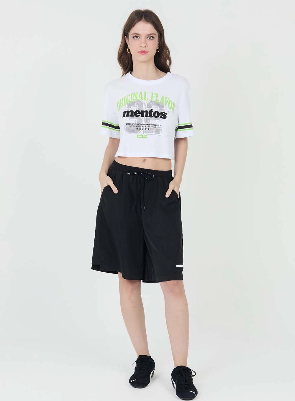 Camiseta Box Canelada Estampada Branco 2