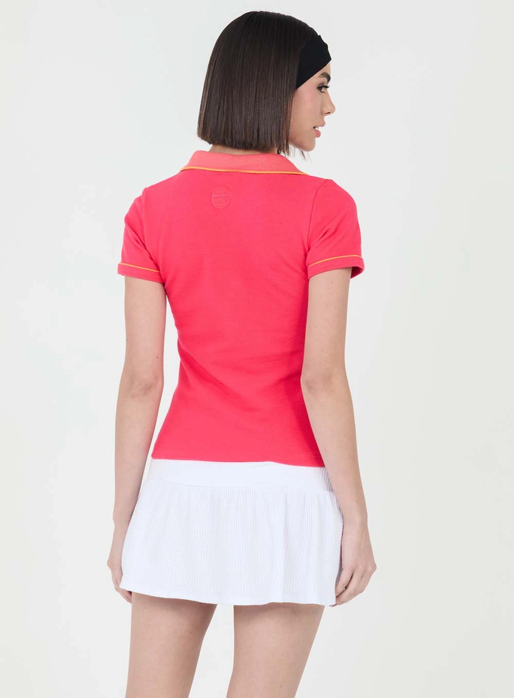 Camiseta Baby Look Gola Polo Rosa 3