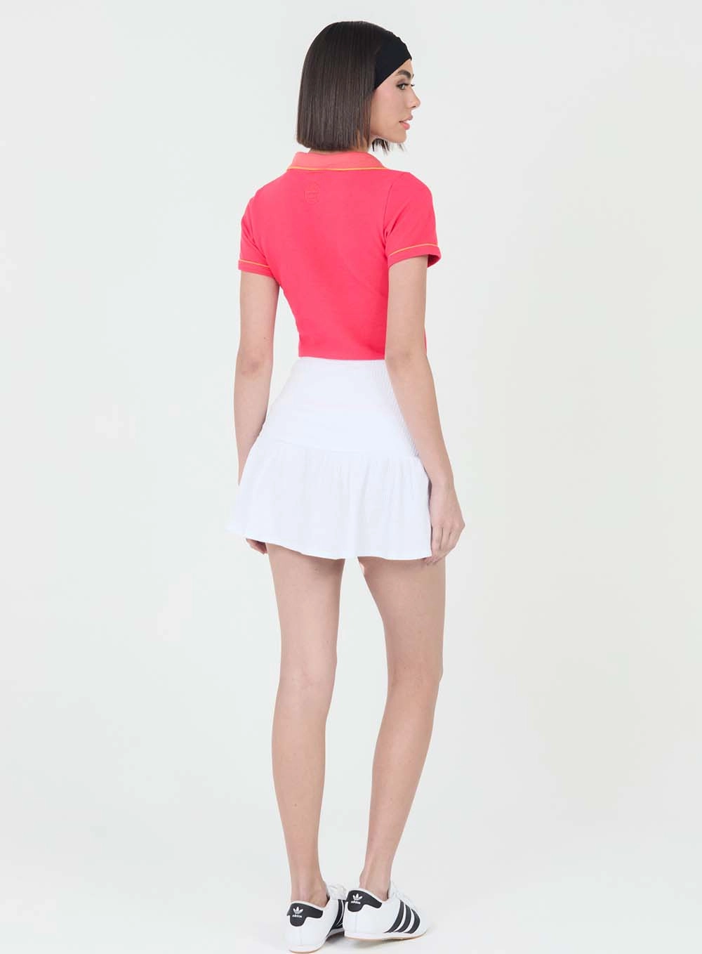Camiseta Baby Look Gola Polo Rosa 4