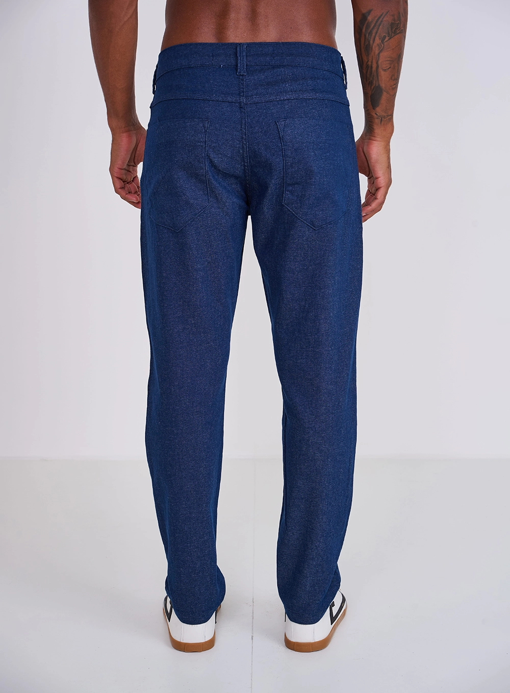 Calça Em Sarja New Chino Azul