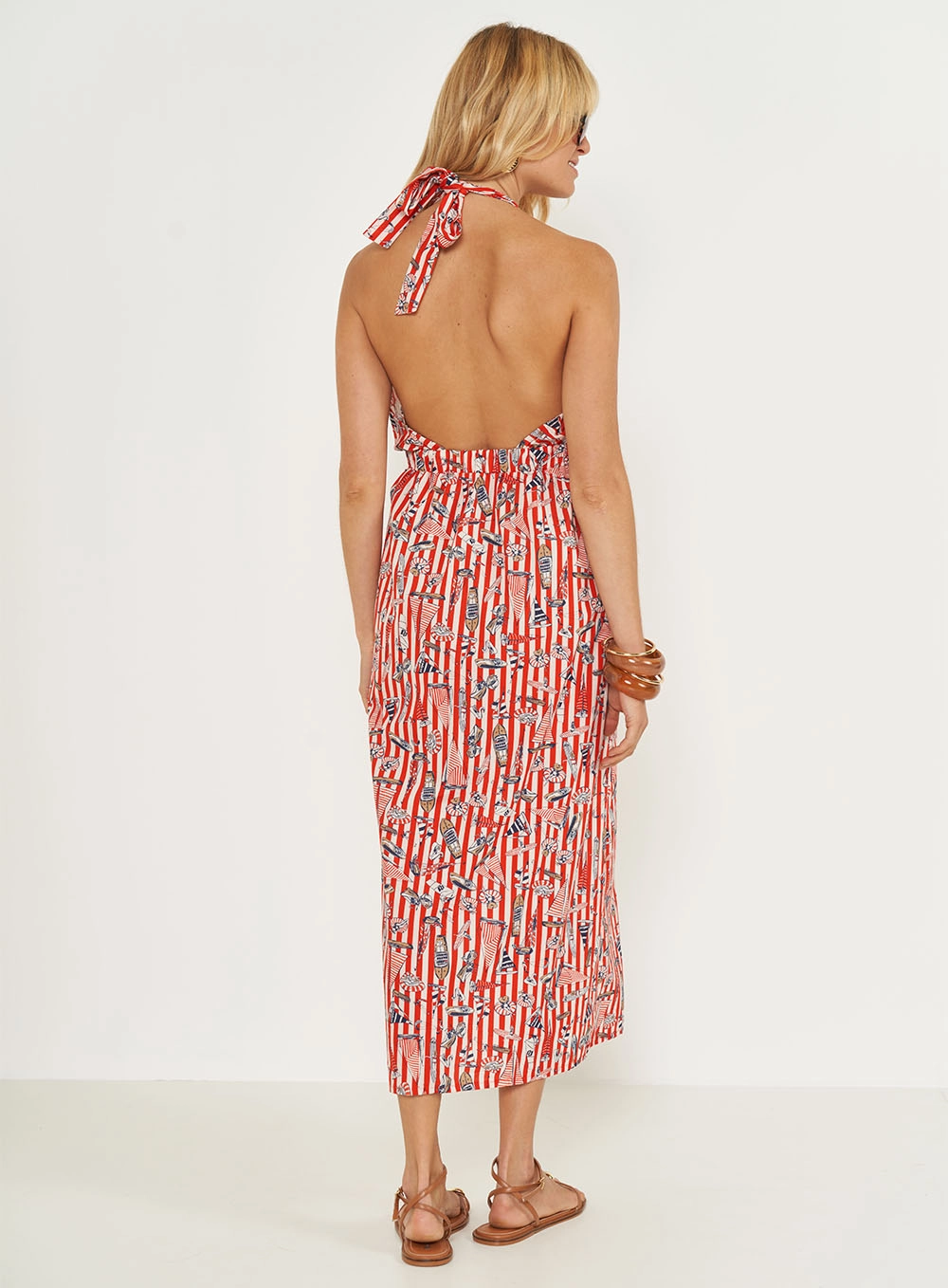 Vestido Estampado Loose Frente Única Estampados