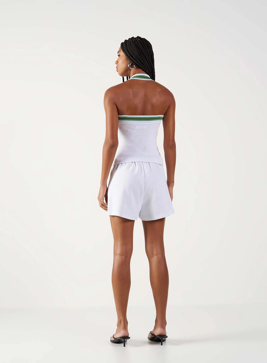 Short Comfort Com Contraste Branco 4