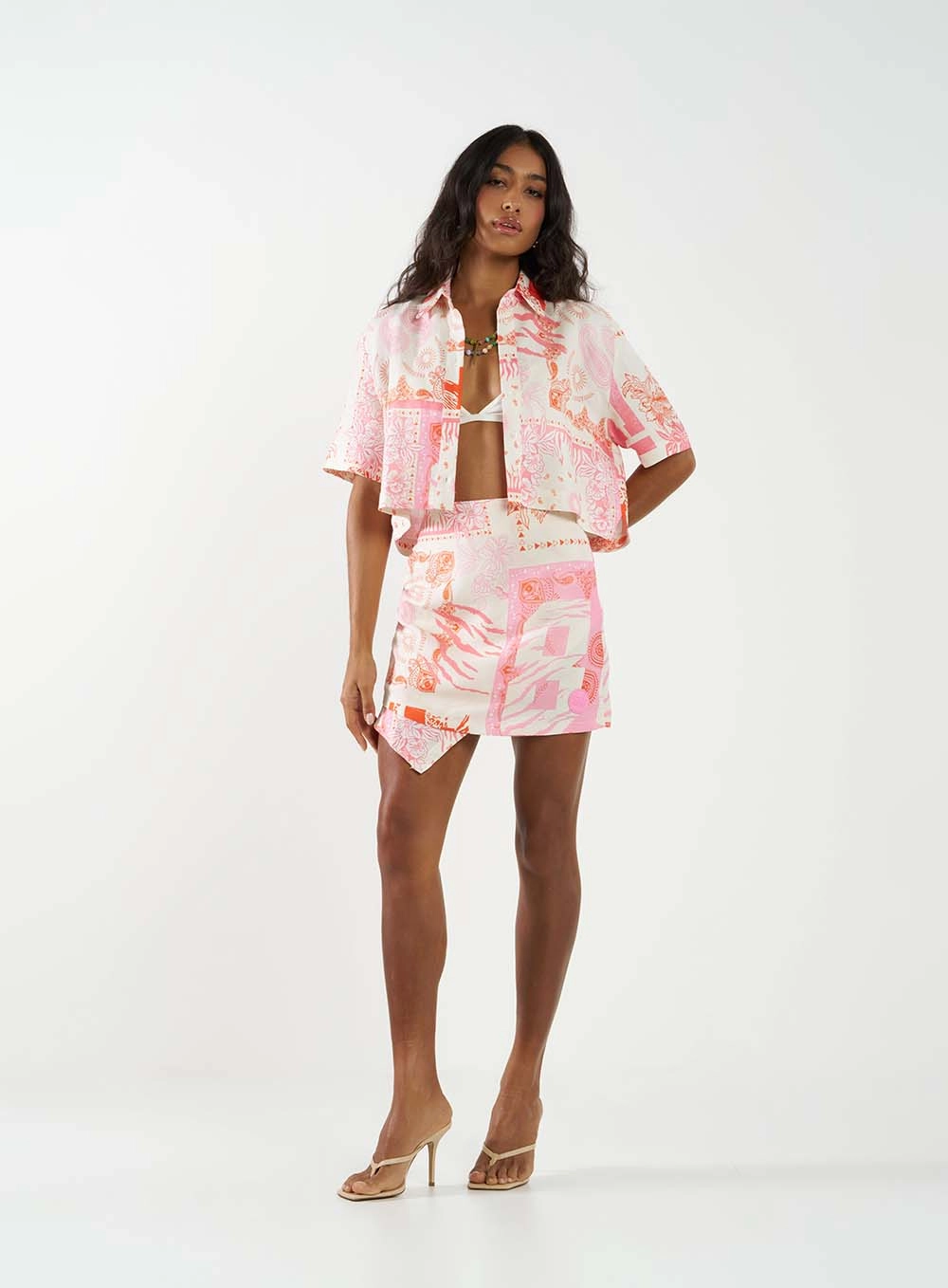 Saia Comfort Linho Estampada Estampados 1