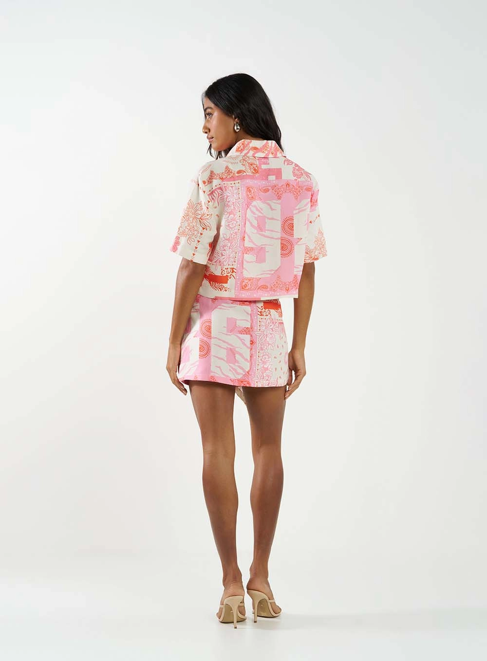 Saia Comfort Linho Estampada Estampados 4