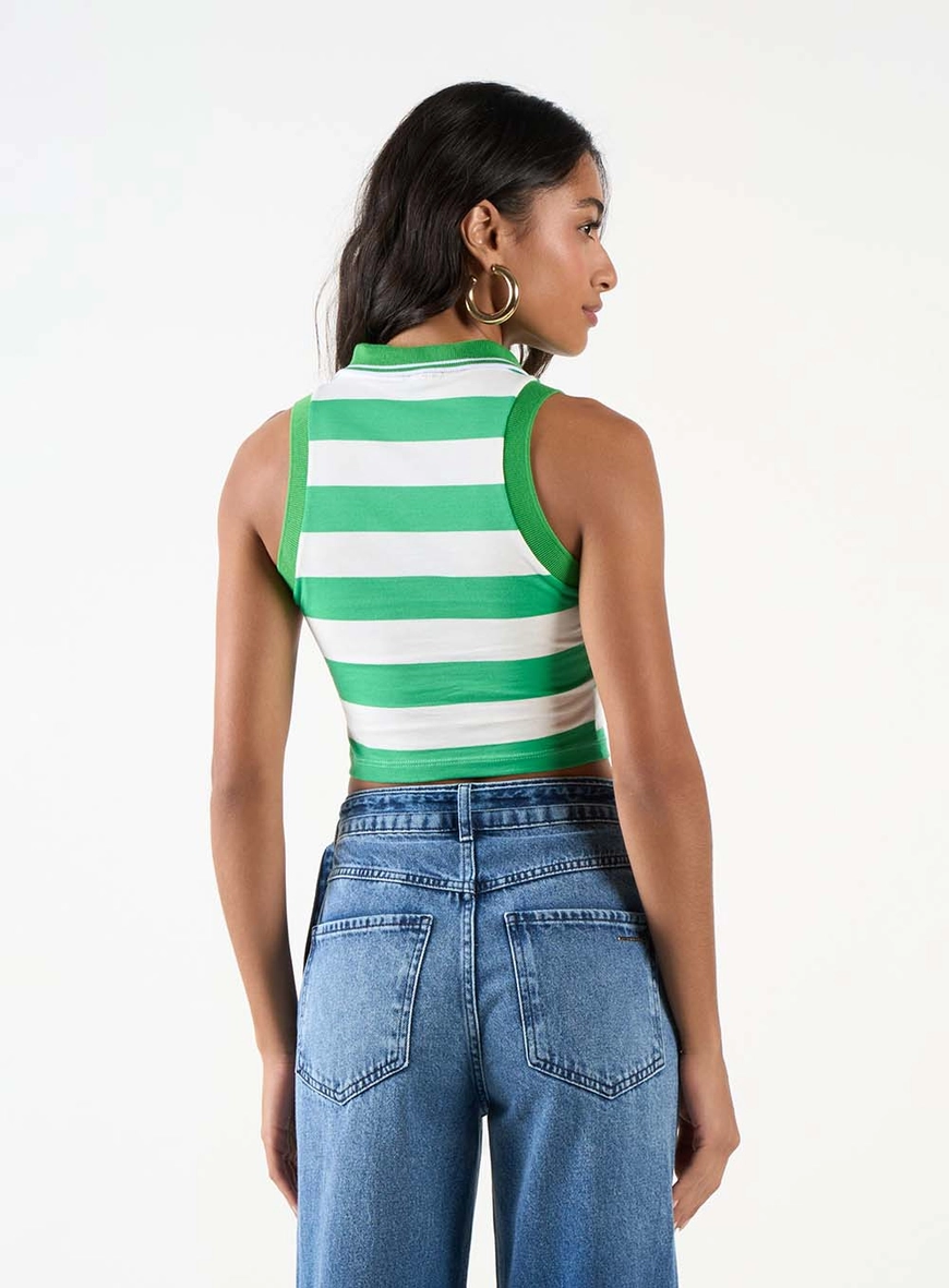 Blusa Polo Small Listrada Curta Estampados 3
